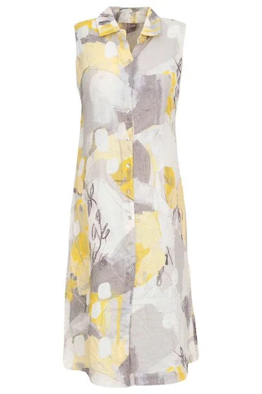 CITRON MIST 1 SLEEVELESS DUSTER DRESS