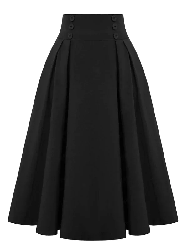 1940s-solid-high-waist-pleated-skirt-2