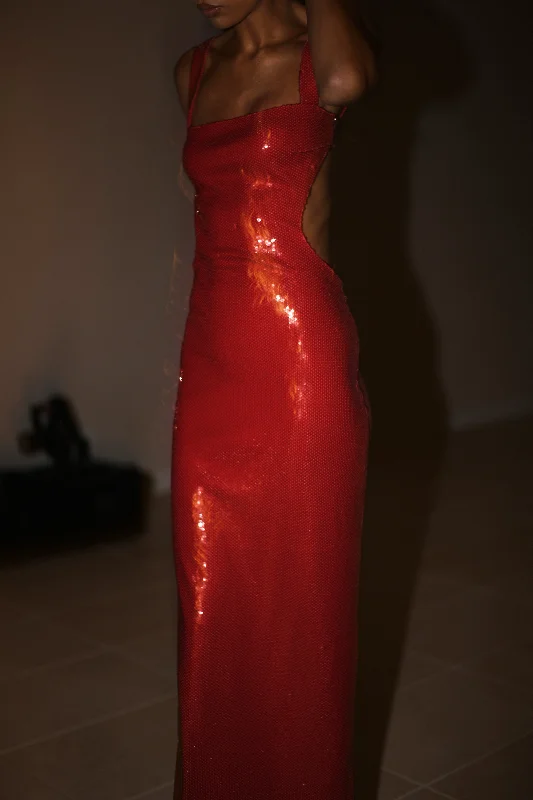 adoria-sequin-cut-out-maxi-dress-red