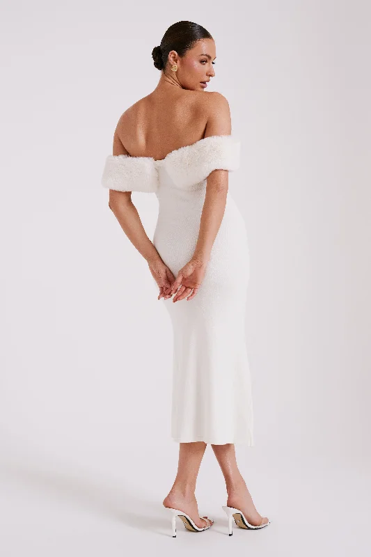 angelica-off-shoulder-knit-midi-dress-with-faux-fur-ivory