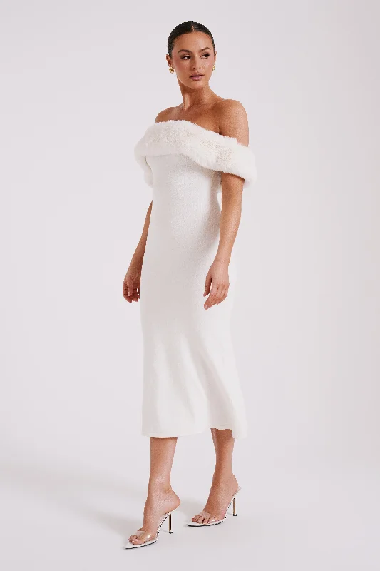 angelica-off-shoulder-knit-midi-dress-with-faux-fur-ivory