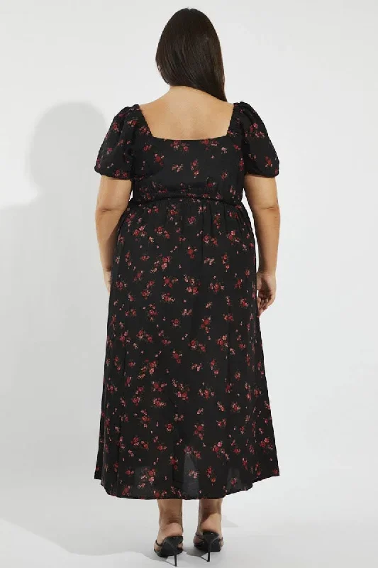 black-floral-puff-sleeve-midi-dress-tie-front-cdd2065ac-34a-1