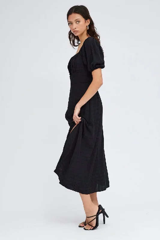 black-midi-dress-short-sleeve-ruched-bust-dd2244h-81r-1