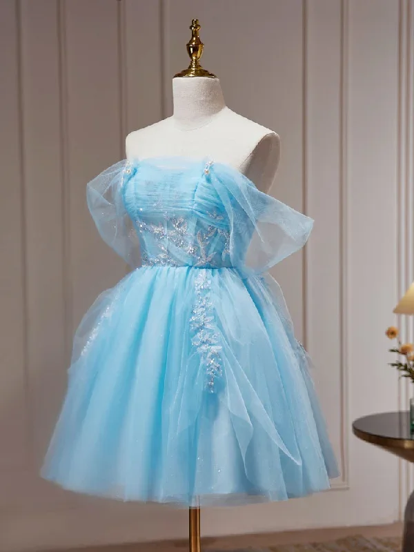 blue-a-line-short-prom-dress-cute-blue-homecoming-dresses