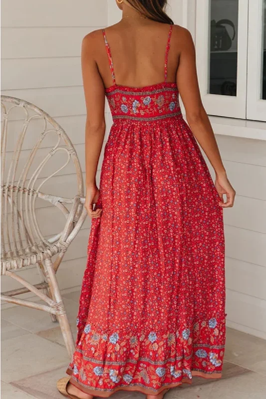 bohemian-floral-split-joint-v-neck-princess-dresses