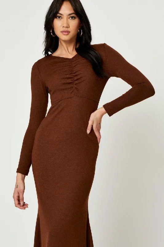 brown-gathered-front-midi-dress-ed8582-f4