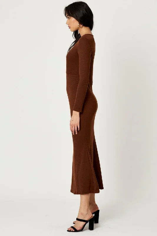 brown-gathered-front-midi-dress-ed8582-f4