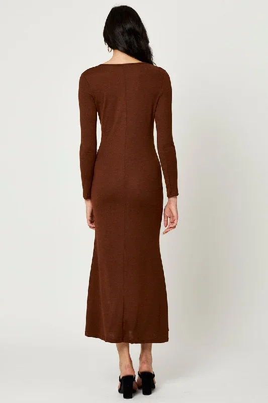 brown-gathered-front-midi-dress-ed8582-f4