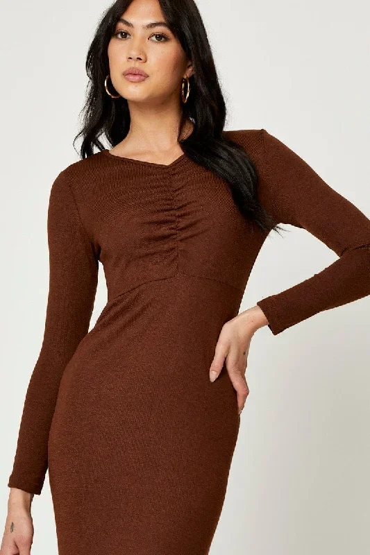 brown-gathered-front-midi-dress-ed8582-f4