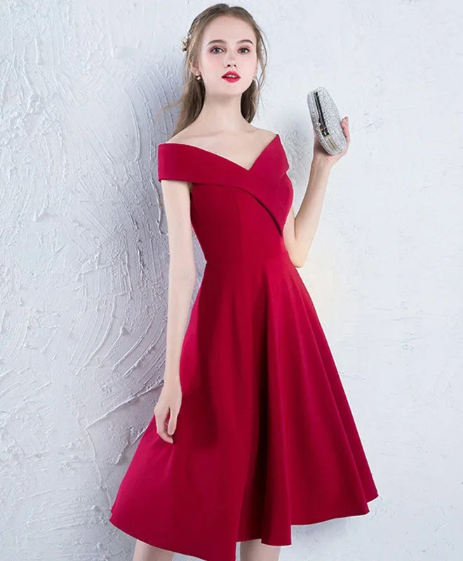 burgundy-off-shoulder-satin-prom-dress-burgundy-homecoming-dress