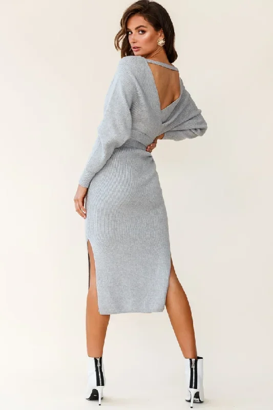 cameo-batwing-knit-midi-dress-grey