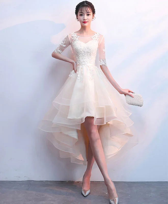 champagne-tulle-lace-prom-dress-champagne-homecoming-dress