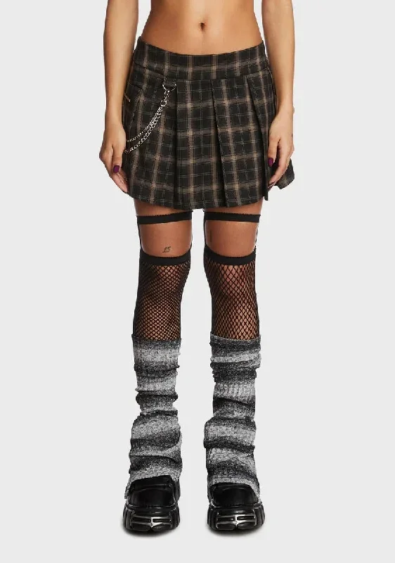 Cheer Plaid Mini Skirt