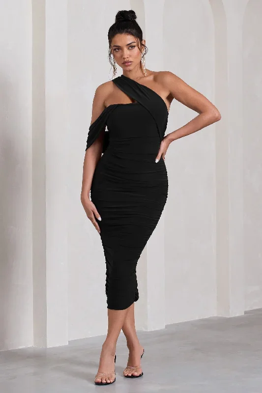 cici-black-asymmetric-one-shoulder-ruched-midi-dress-cl129294002