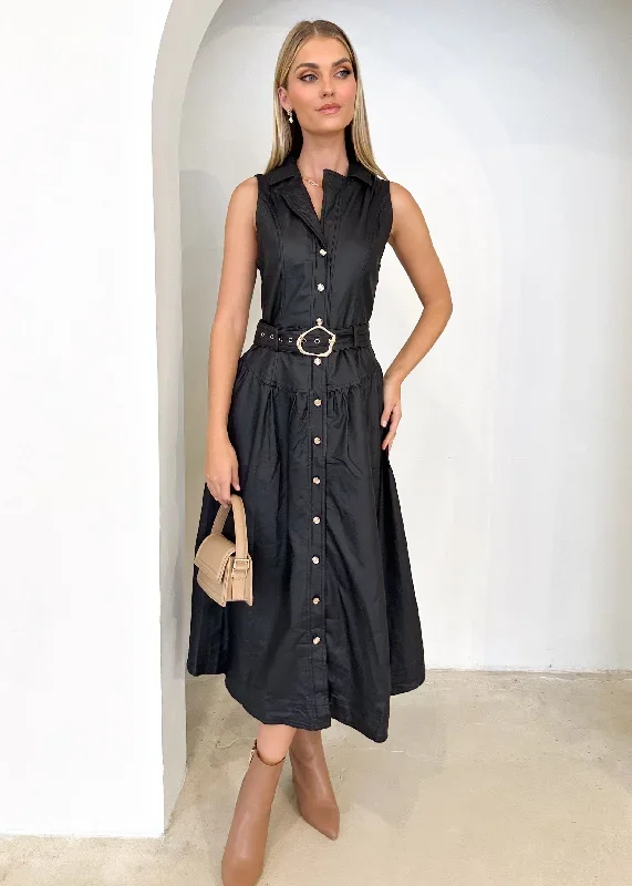 deksoe-midi-dress-black