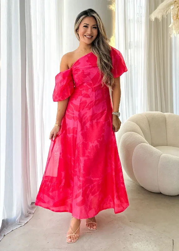 Delandra Maxi Dress - Fuchsia