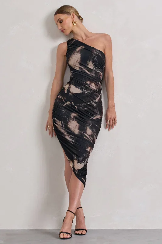 dorit-brown-print-one-shoulder-asymmetric-ruched-midi-dress-cl129293110