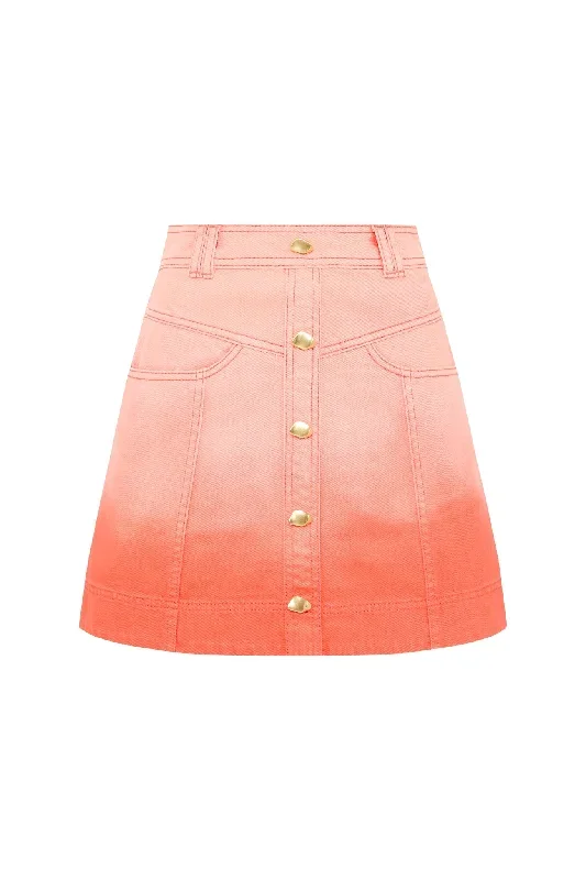 ember-ombre-denim-mini-skirt-coral-sunset