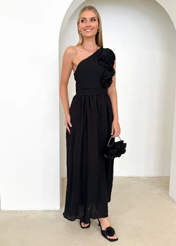 essja-one-shoulder-midi-dress-black