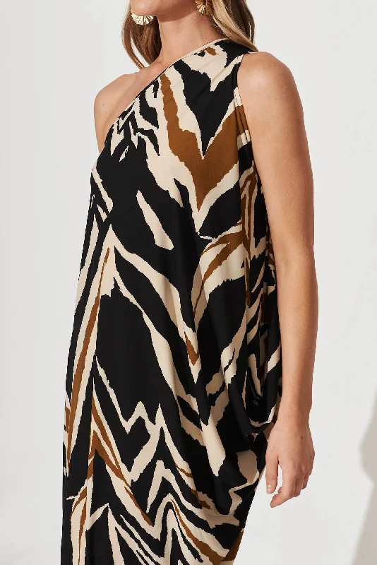 goddess-one-shoulder-maxi-dress-in-black-and-beige-print