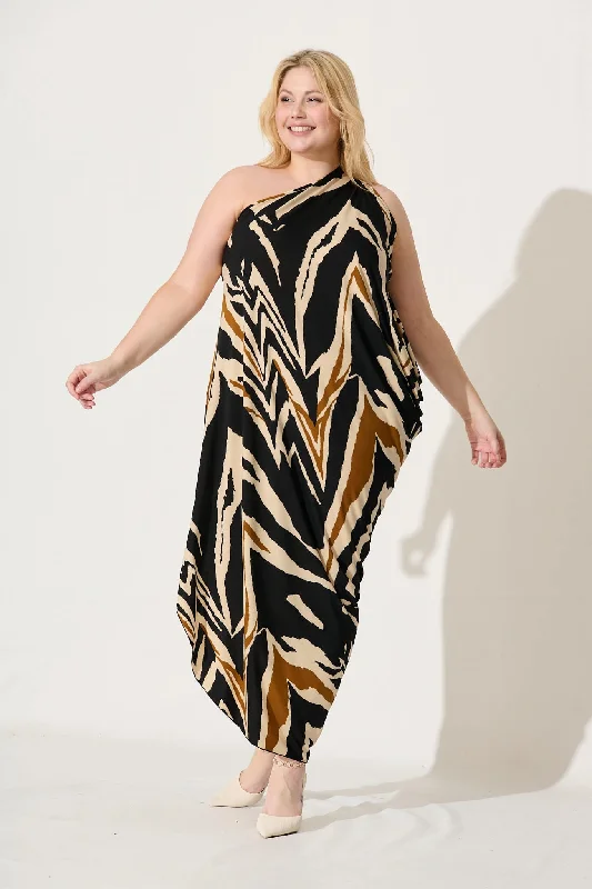 goddess-one-shoulder-maxi-dress-in-black-and-beige-print