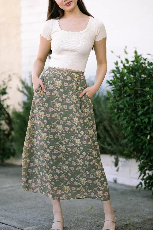 Helen Floral Maxi Skirt