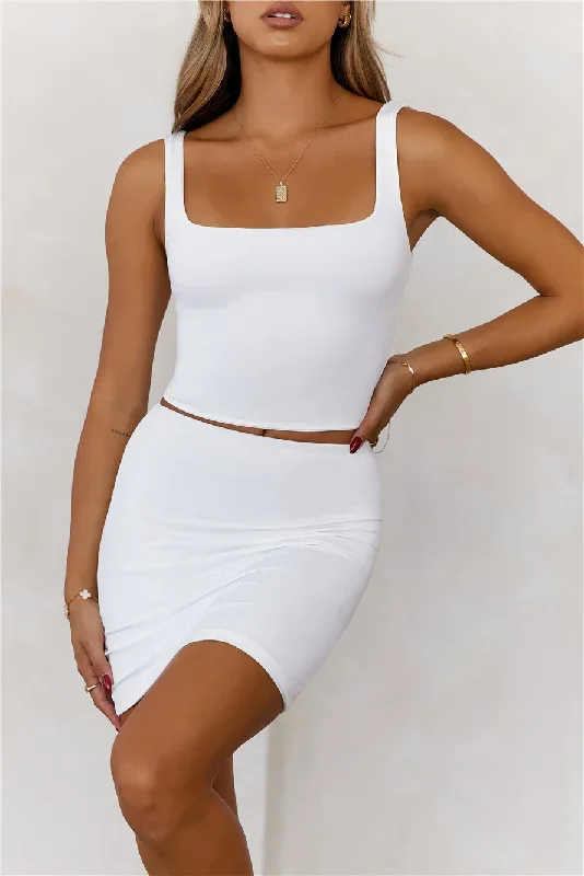 hello-molly-base-slinky-bodycon-mini-skirt-white