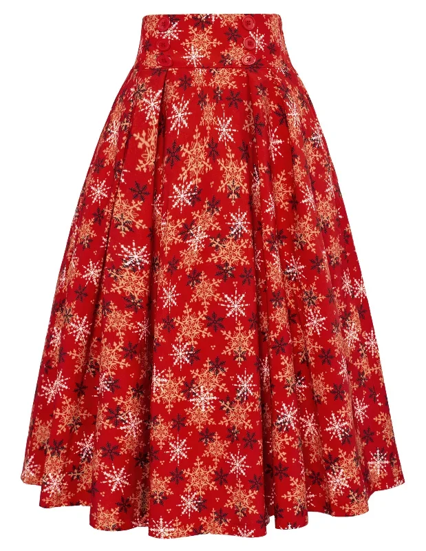 high-waist-plaid-style-bow-pattern-a-line-skirt