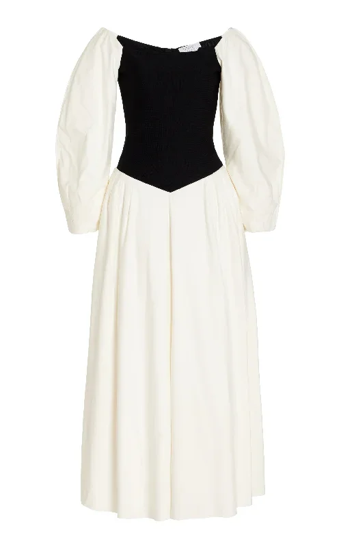 Lani Dress in Ivory Washed Silk