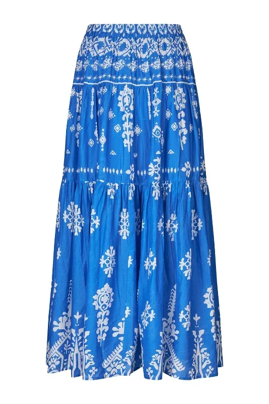 Lollys Laundry - SunsetLL Maxi Skirt 24293-2009 - 20 Blue