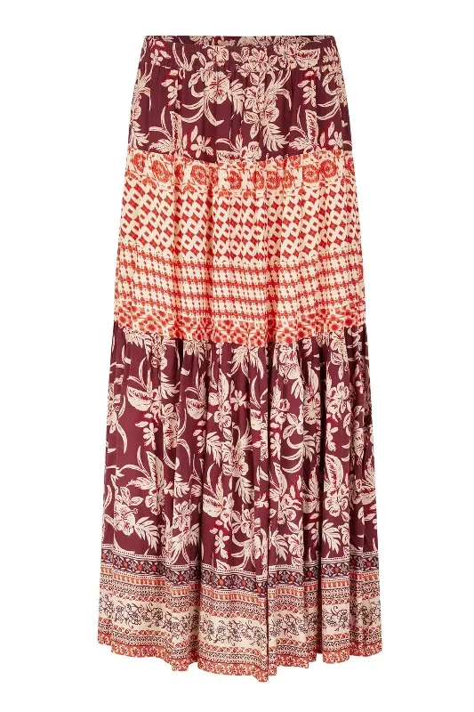 Lollys Laundry - SunsetLL Maxi Skirt - 30 Red