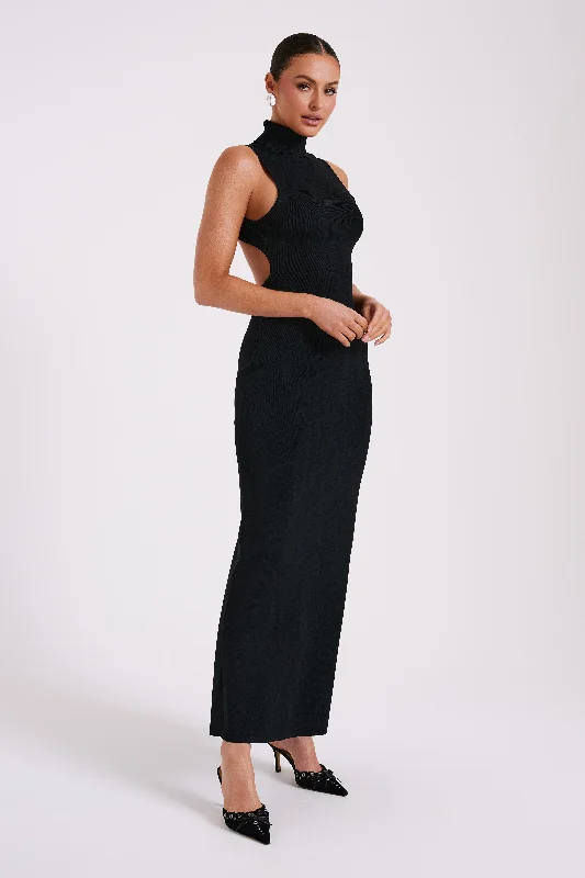 louisa-high-neck-knit-maxi-dress-black