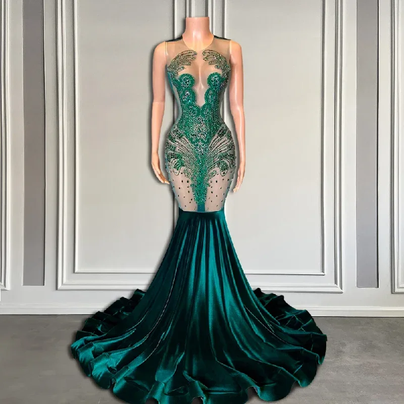 luxury-green-crystals-see-through-long-prom-dresses-mermaid-style-sexy-prom-dress-2024-black-girls-for-graduation-party