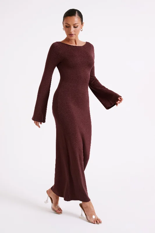 marleigh-flare-sleeve-knit-maxi-dress-dark-chocolate