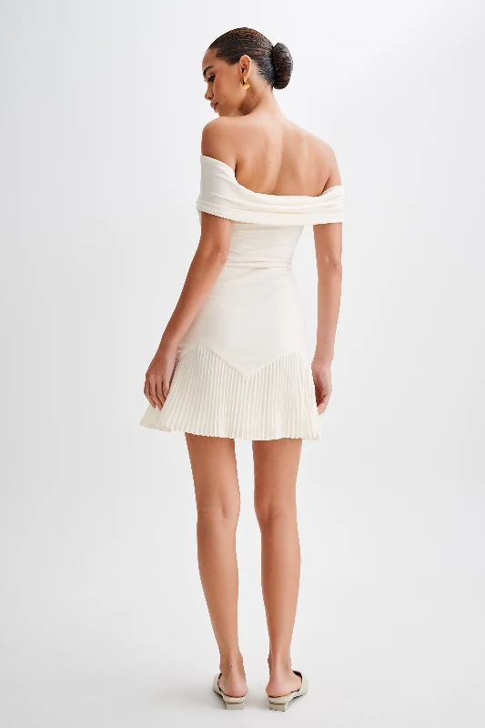 melina-slinky-off-shoulder-mini-dress-ivory