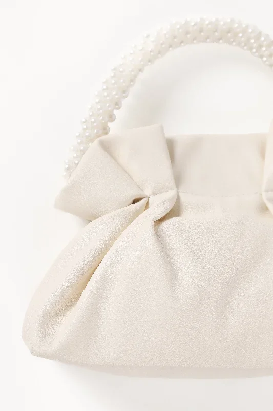 Mia Pearl Bag - White