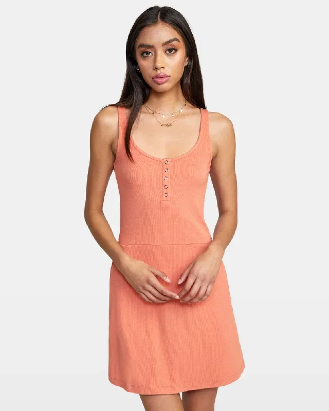 On Repeat Midi Dress - Apricot