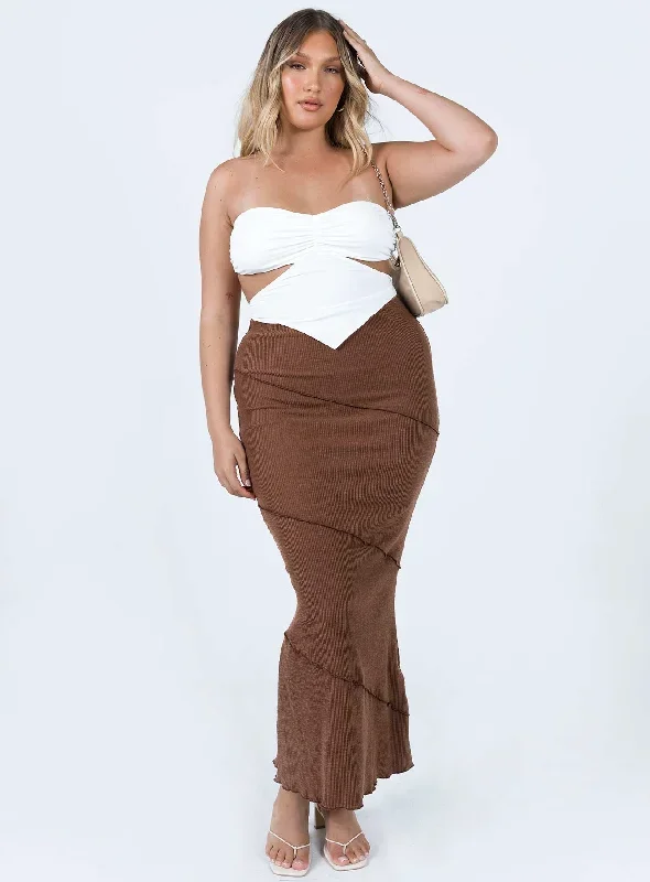 oscar-maxi-skirt-brown