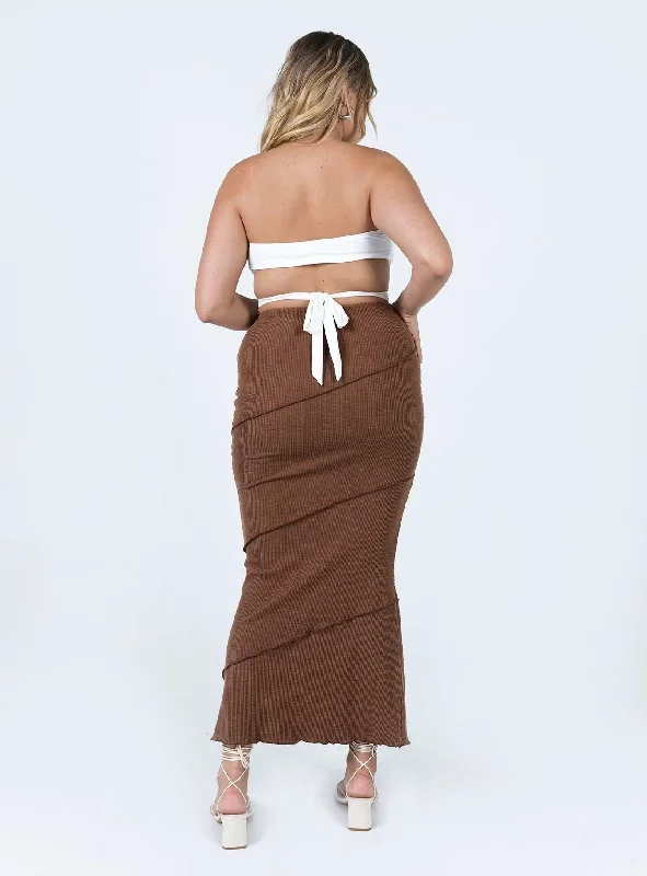 oscar-maxi-skirt-brown