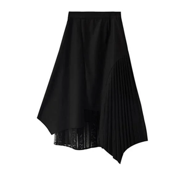 patchwork-button-draped-irregular-skirt-women-2020-winter-casual-fashion-new-style-temperament-all-match-skirt