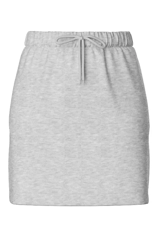 Pieces - Pcchilli Summer Short Skirt Cp - 4702988 Light Grey Melange