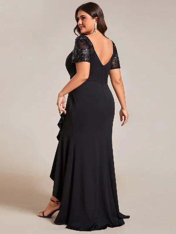 plus-size-high-low-v-neck-bodycon-fishtail-formal-evening-dress-ee02098