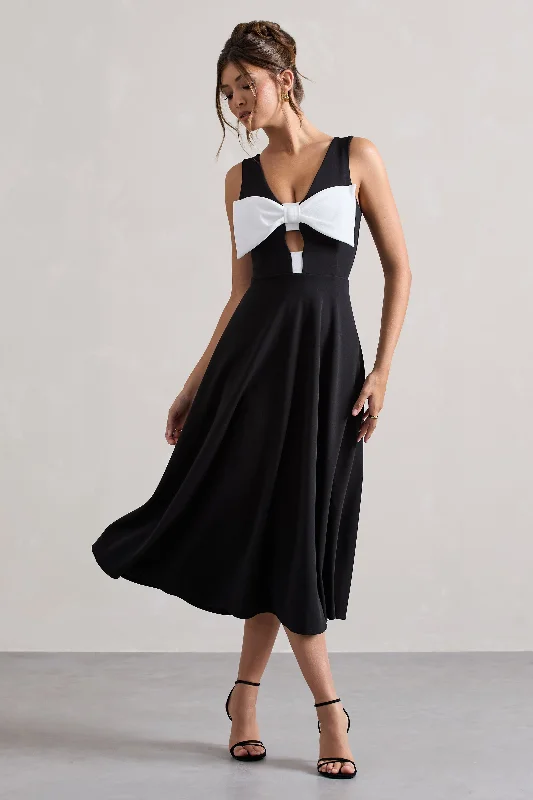 primrose-black-plunge-neck-midi-dress-with-white-bow-cl132335240