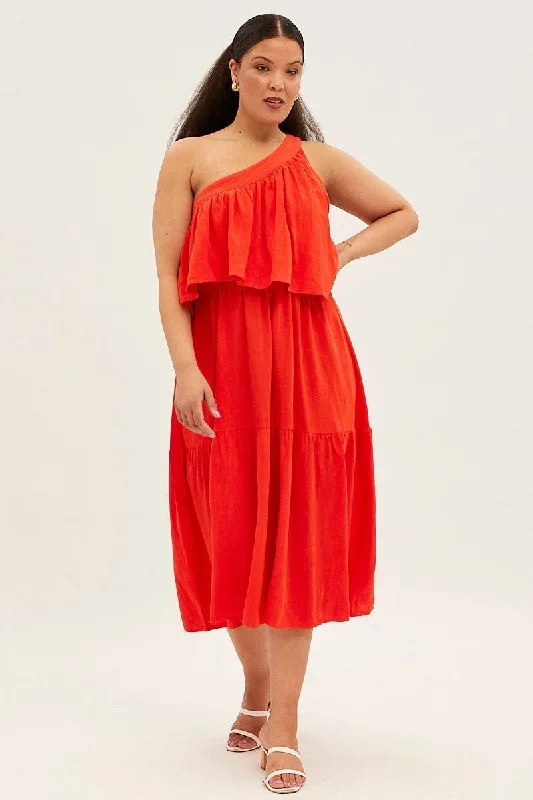 red-midi-dress-one-shoulder-frill-linen-blend-cddk31784-38ab-1