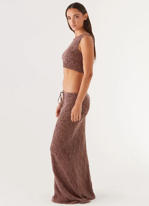 santonio-crochet-maxi-skirt-chocolate