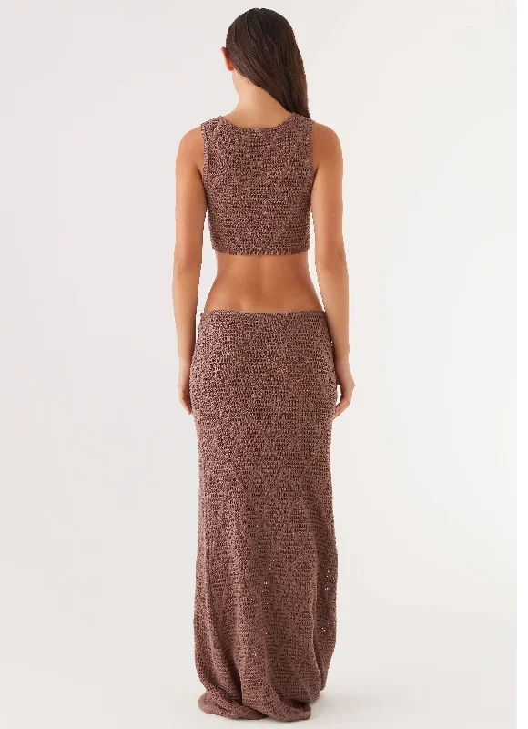 santonio-crochet-maxi-skirt-chocolate