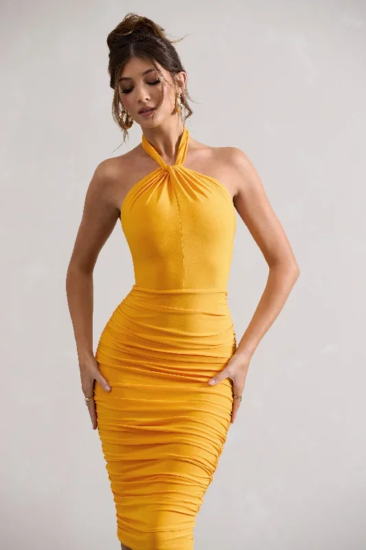 serendipity-mango-halter-neck-knot-midi-dress-cl126092206