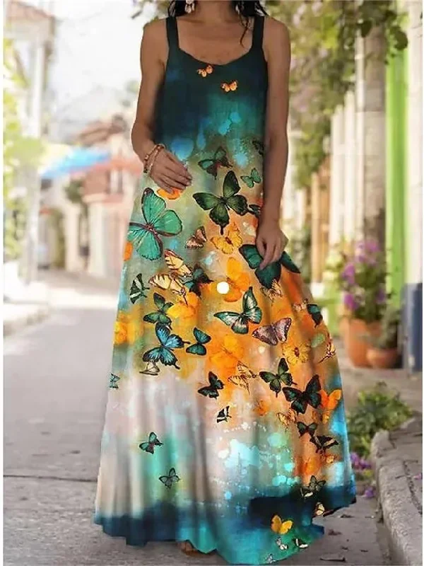 FashionSierra - 2024 Summer Fashion Loose Plus Size Maxi Boho Dress