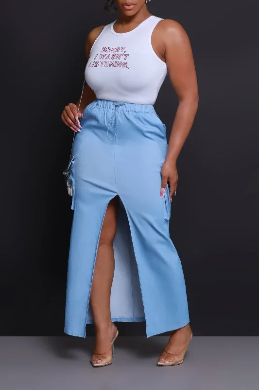 we-cool-high-rise-cargo-maxi-skirt-blue