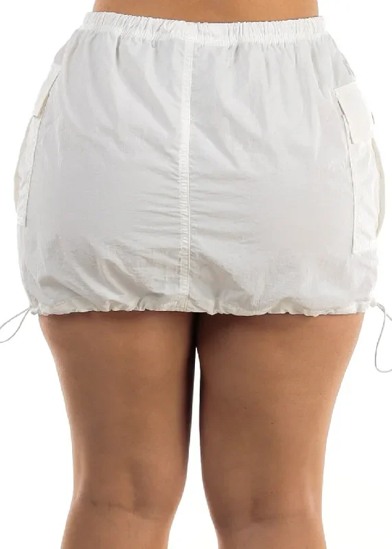 white-windbreaker-cargo-mini-skirt-7313shwht